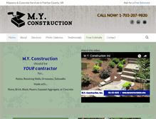 Tablet Screenshot of myconstructioninc.com